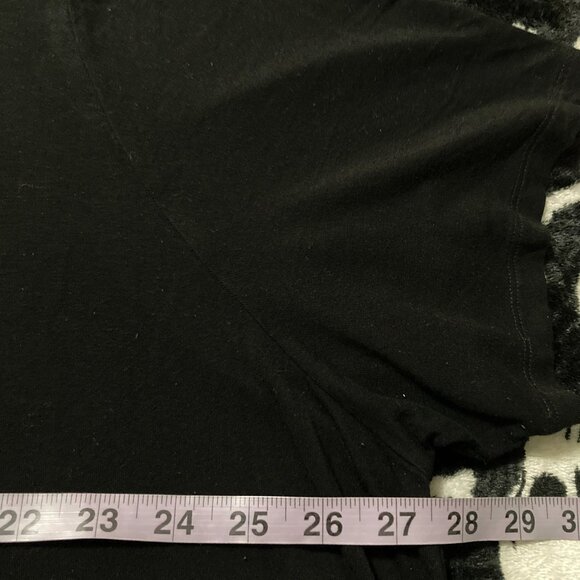 ADDITION ELLE Plus-size stretchy black scoop neck t-shirt ~ Goth 3X 4X top tee - Picture 8 of 15